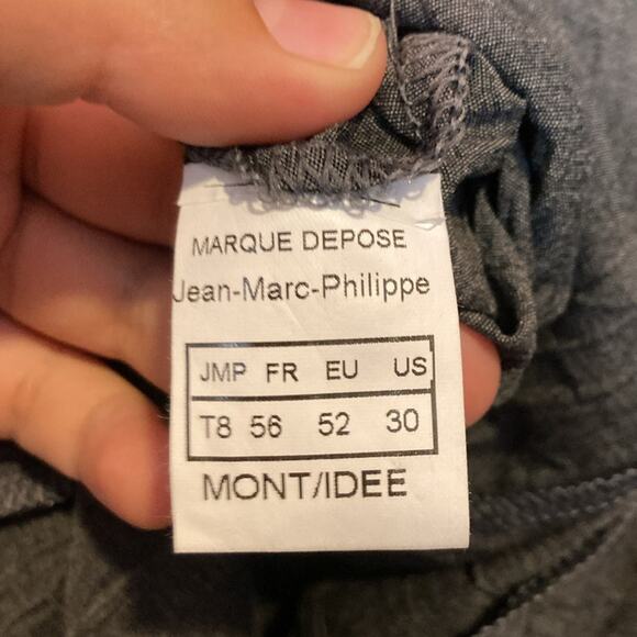 Jean Marc Philippe Gray Patchwork Artistic Maxi Length Unique Jacket Size 30 - Picture 7 of 10